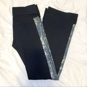 Silver Studded Yoga Pants